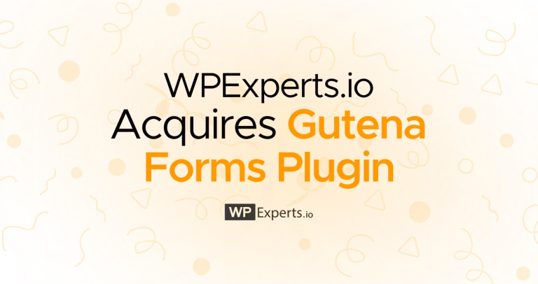 WPExperts.io Acquires Gutena Forms Plugin